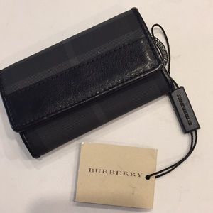 Burberry Charcoal Check Key Case